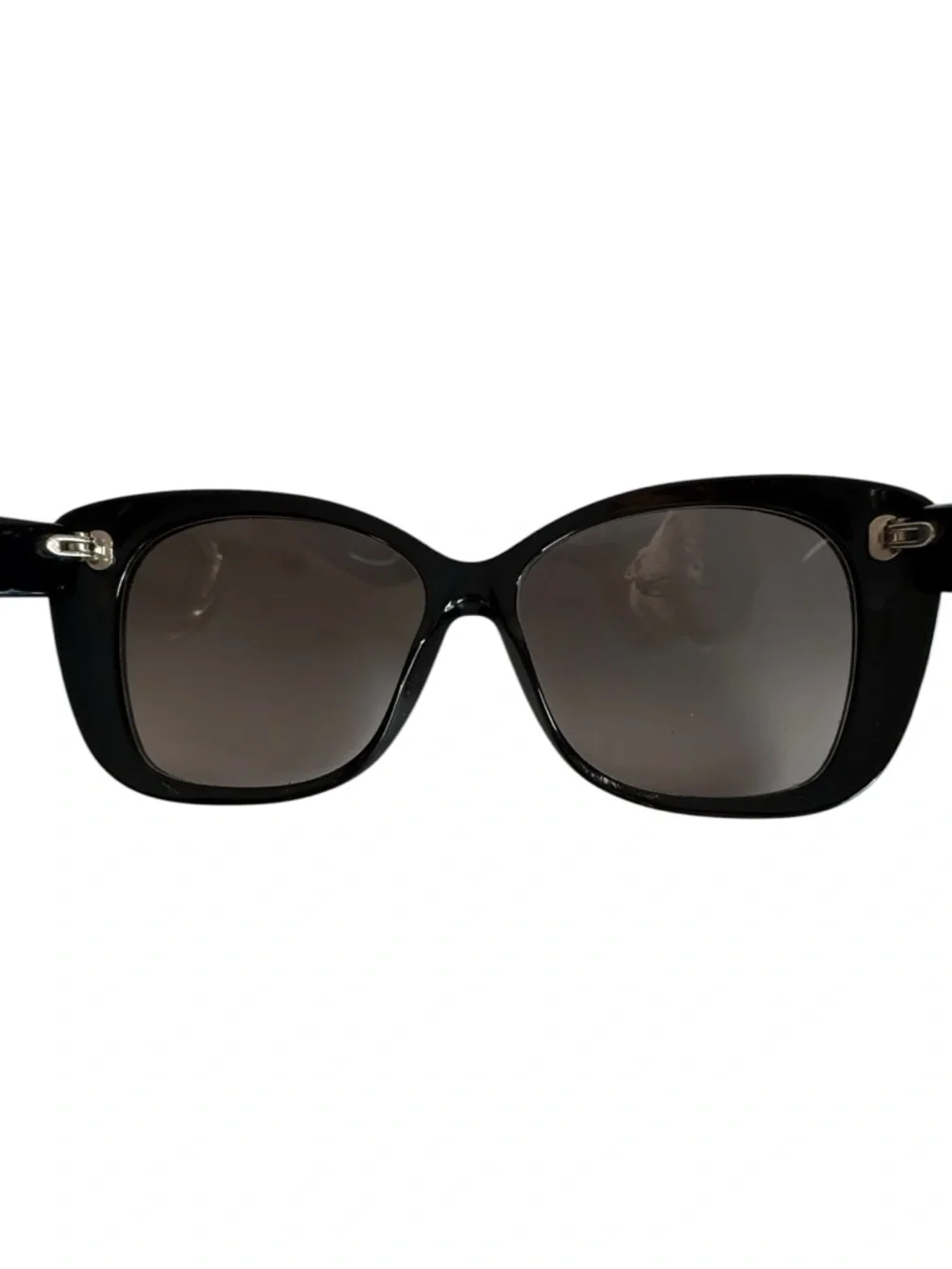 Alexander McQueen AMQ 4193/S Black Croc Textured Sunglasses Italy